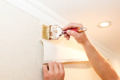 Pose de papier peint à Moltifao — revêtements muraux et toiles de verre
